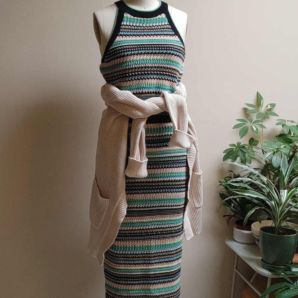 Max & Mia Tan Cotton Long Cardigan Size S